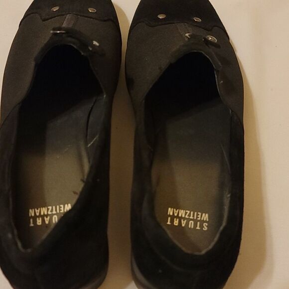 Stuart weitzman suede slip on wedge loafer size 9.5 - Picture 3 of 9